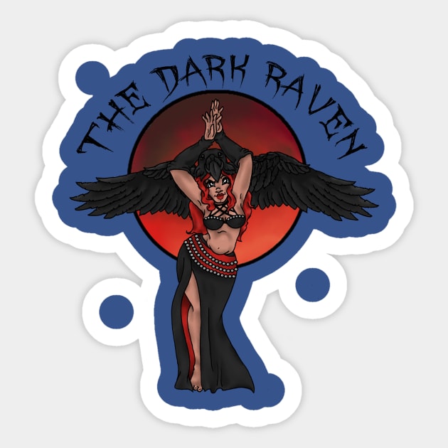 Dark raven Dancer Sticker by The Dark Raven